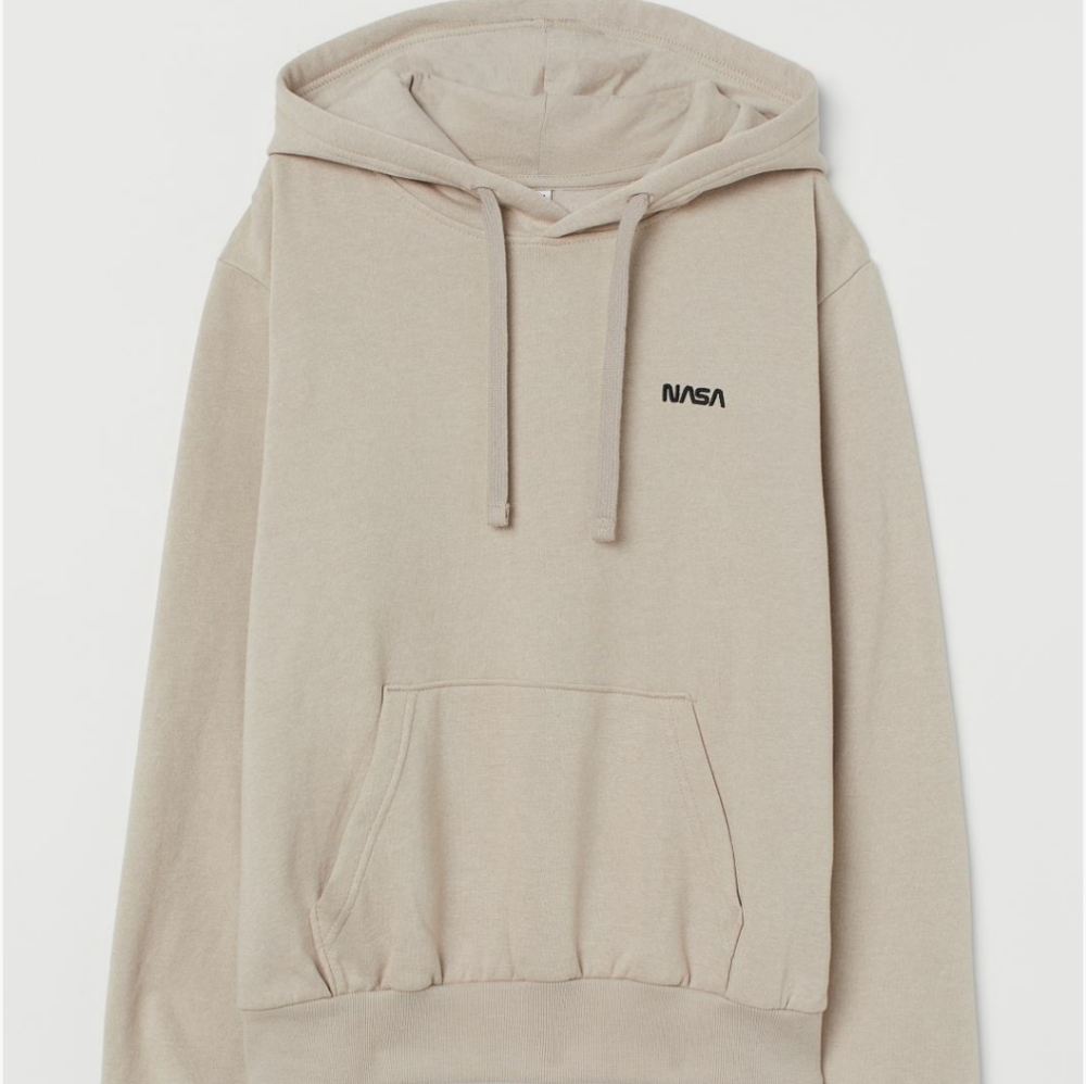 Taupe nasa pullover hoodie